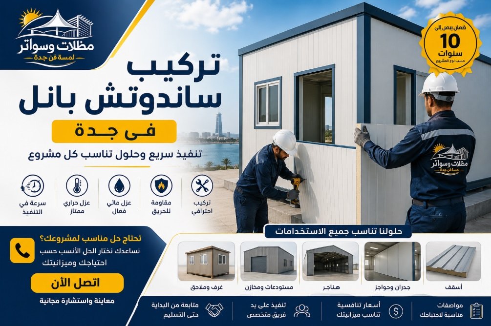 تركيب ساندوتش بانل في جدة