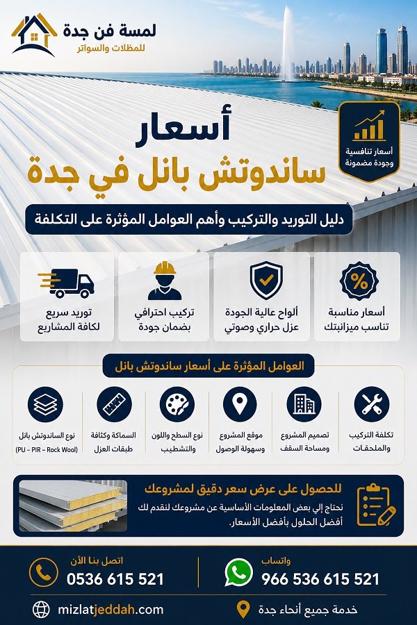 دليلك لمعرفة أسعار ساندوتش بانل جدة