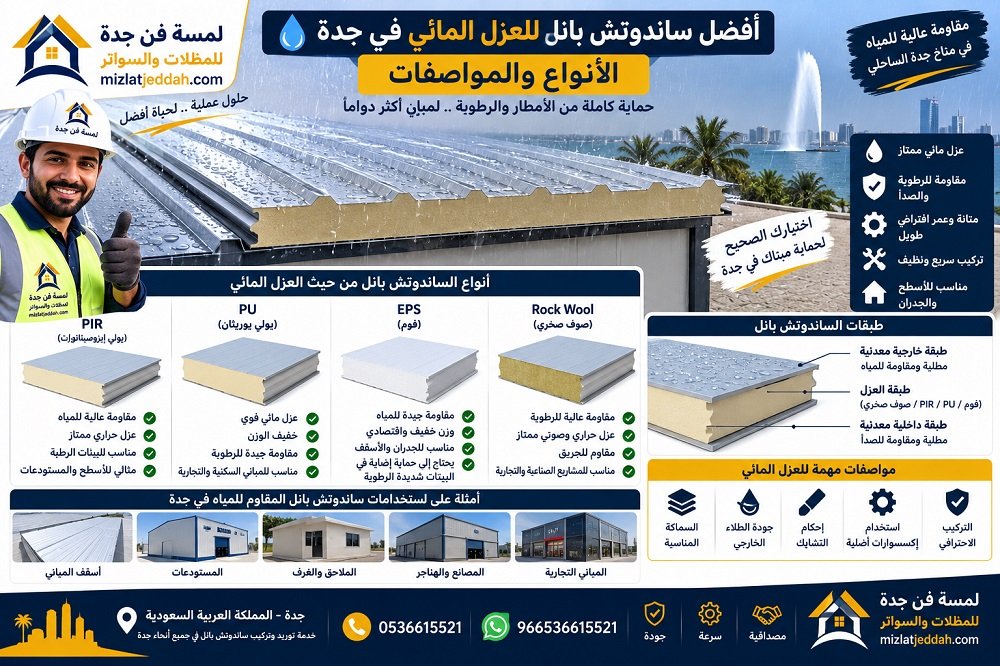 أفضل ساندوتش بانل للعزل المائي في جدة