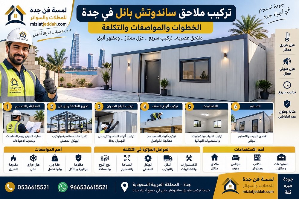تركيب ملاحق ساندوتش بانل في جدة